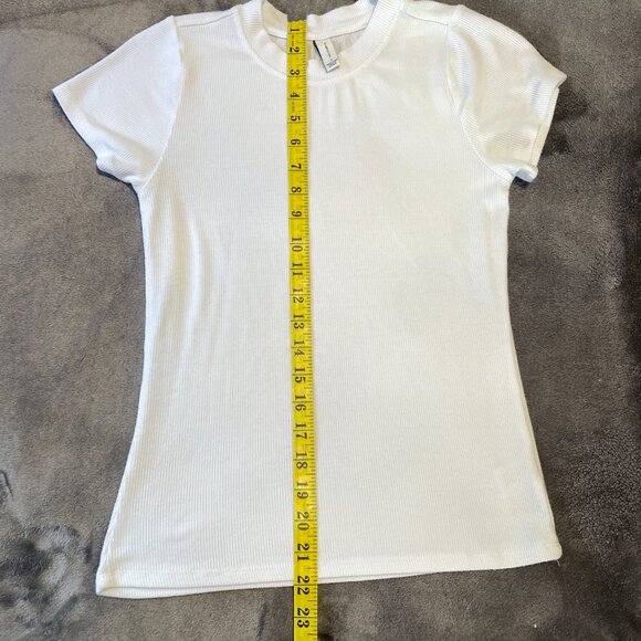 Gentle Fawn Ribbed Long White Top Small - Picture 4 of 5